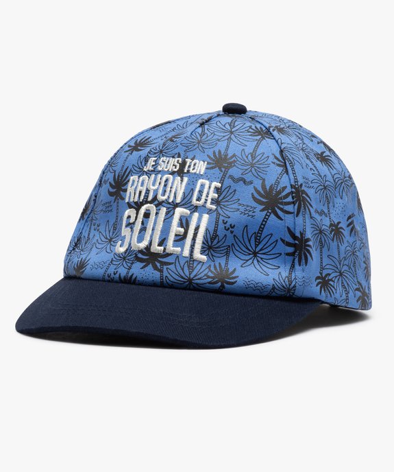 Casquette bébé garçon à motif palmier et broderie vue1 - GEMO(BEBE DEBT) - GEMO
