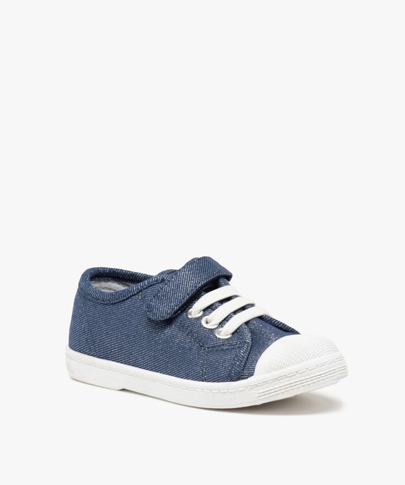 Tennis fille en toile pailletée et bout renforcé vue2 - GEMO (ENFANT) - GEMO