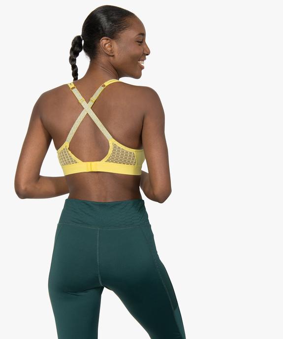 Soutien-gorge de sport push-up – Maintien moyen vue3 - GEMO(HOMWR FEM) - GEMO