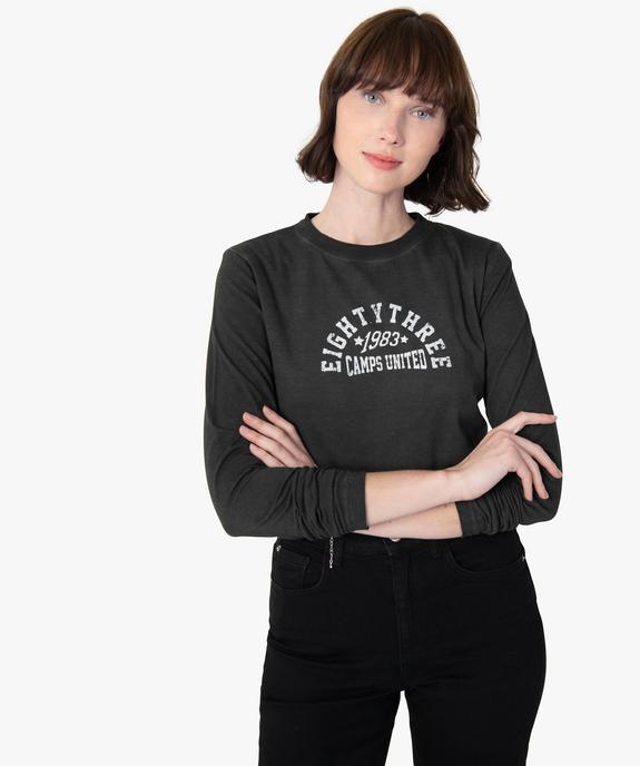 Tee-shirt femme à manches longues – Camps United vue1 - CAMPS UNITED - GEMO