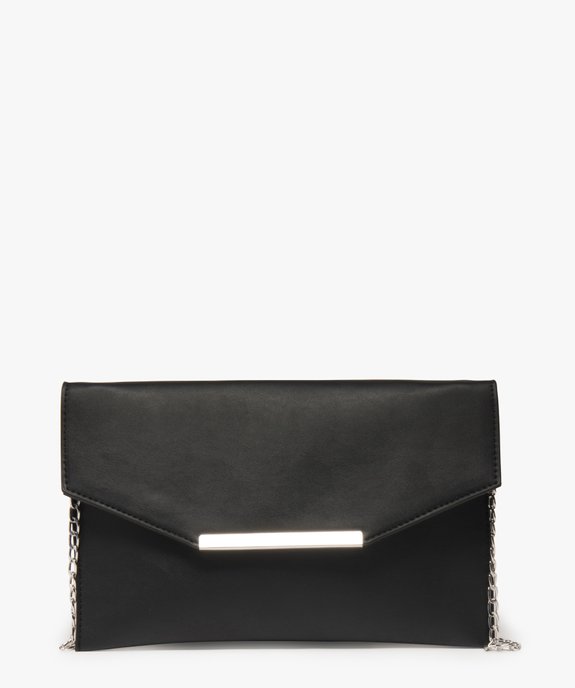 Sac pochette femme uni à bandoulière chaîne vue1 - GEMO (ACCESS) - GEMO