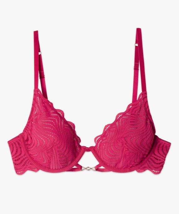 Soutien-gorge corbeille en dentelle avec armatures vue4 - GEMO(HOMWR FEM) - GEMO