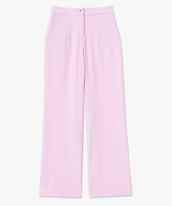 Pantalon de tailleur large et fluide femme - Gémo x Melissaallbb vue5 - GEMO(FEMME PAP) - GEMO