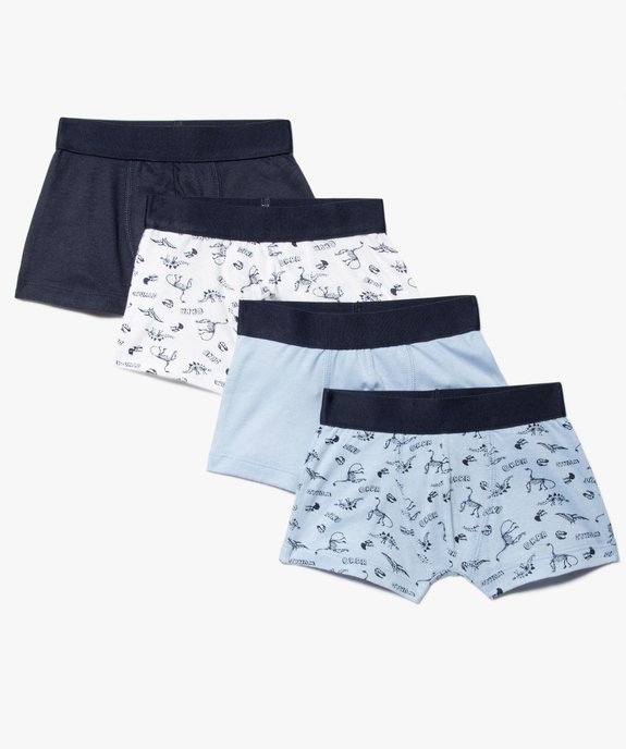 Boxers en coton garçon (lot de 4) vue1 - PREMIER PRIX BY GEMO - GEMO