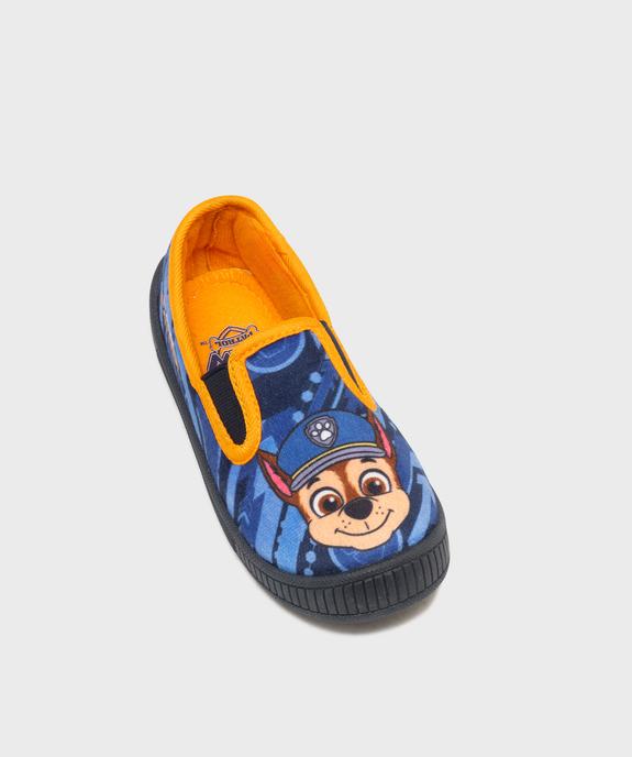 Chaussons pantoufles en velours imprimés Chase garçon - La Pat'Patrouille vue5 - PAT PATROUILLE - GEMO