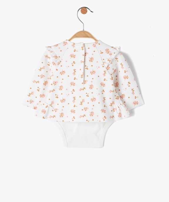 Body bébé fille à manches longues 2 en 1 vue5 - GEMO(BB COUCHE) - GEMO