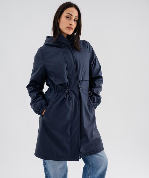 Imperméable à capuche doublé fourrure imitation femme vue3 - GEMO(FEMME PAP) - GEMO