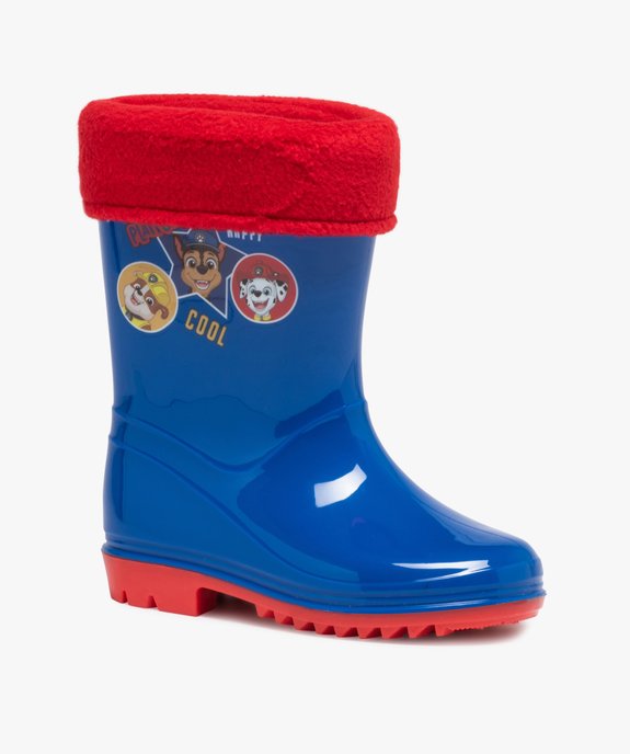 Bottes de pluie garçon à doublure amovible – Pat Patrouille vue2 - PAT PATROUILLE - GEMO