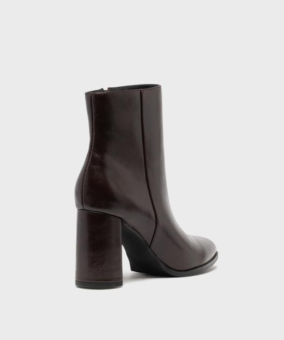 Boots à talon haut et bout pointu unies femme vue4 - FOLLOW ME - GEMO