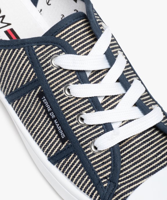 Baskets femme en toile à bout renforcé – Terre de Marins vue6 - TERRE DE MARINS - GEMO