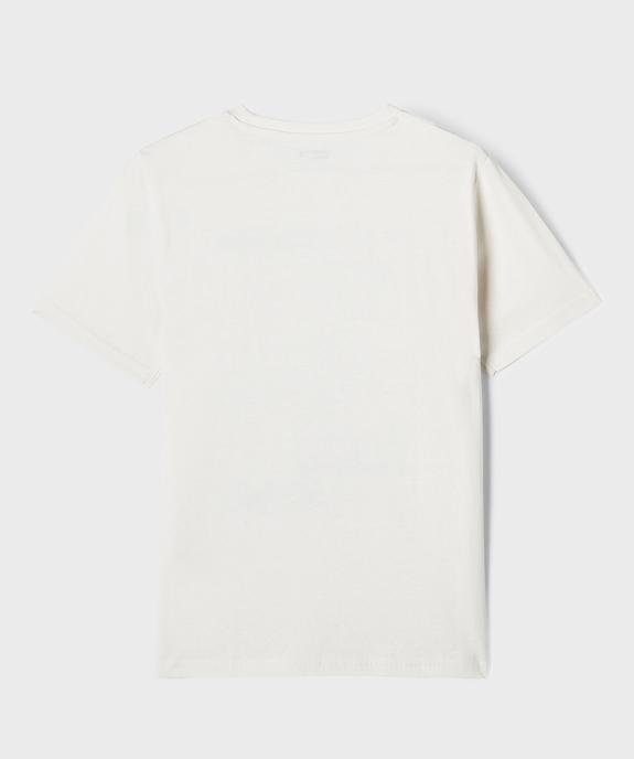 Tee-shirt manches courtes avec motif streetwear garçon vue3 - GEMO 4G GARCON - GEMO