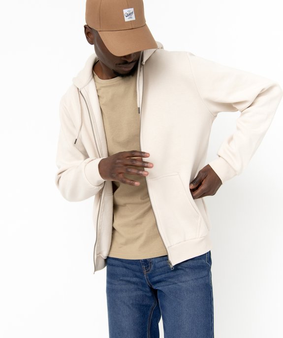 Sweat zippé à capuche homme vue1 - GEMO 4G HOMME - GEMO