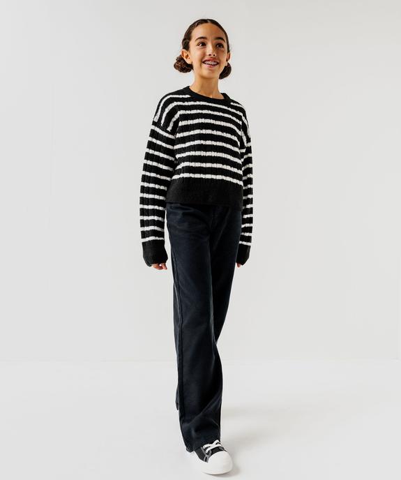 Jean Straight taille ajustable fille vue1 - GEMO (JUNIOR) - GEMO