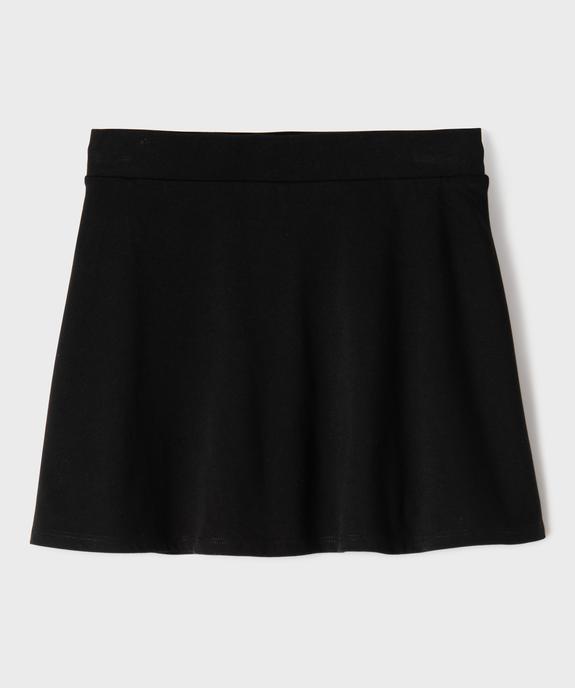 Jupe courte trapèze avec short intégré fille vue1 - GEMO (JUNIOR) - GEMO