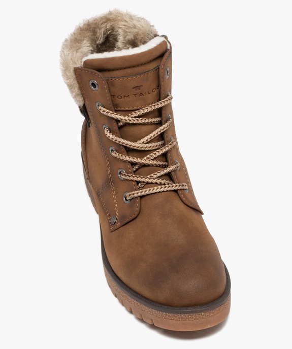 Boots fourrées femme à semelle crantée – Tom Tailor vue5 - TOM TAILOR - GEMO