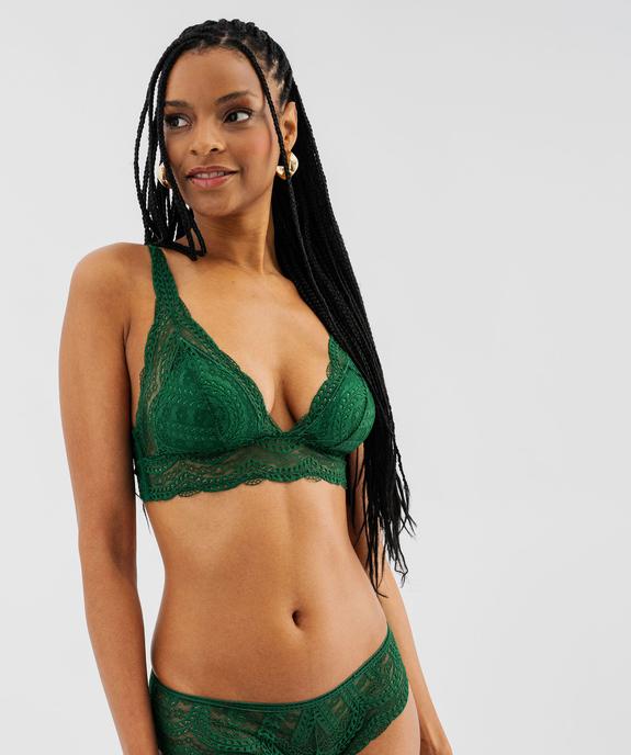 Soutien-gorge triangle sans armatures à mousses amovibles femme vue1 - GEMO(HOMWR FEM) - GEMO