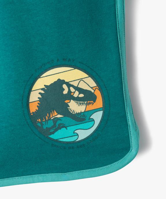 Bermuda en maille avec motif dinosaure garçon - Jurassic World vue3 - JURASSIC WORLD - GEMO