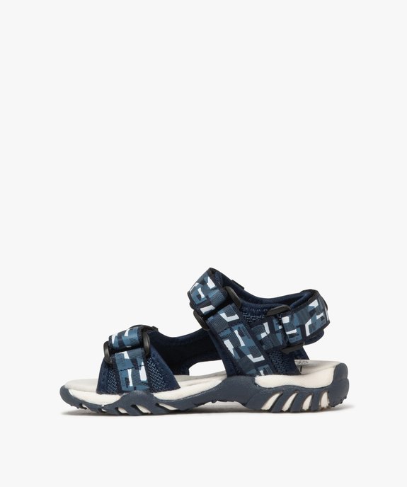 Sandales en toile à brides scratchs garçon - Buggy vue3 - BUGGY - GEMO