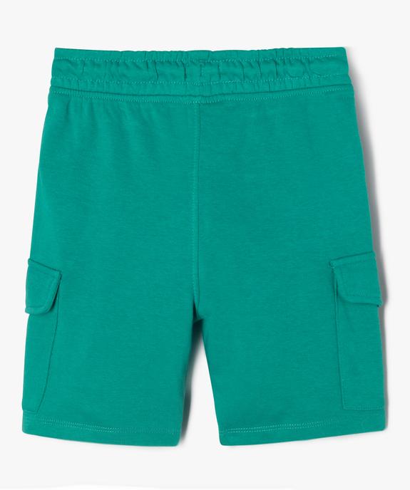 Bermuda cargo en maille à taille élastiquée garçon vue3 - GEMO (ENFANT) - GEMO