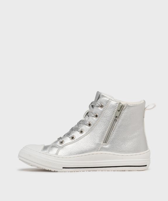 Baskets montantes en matière métallisée fille - Chipie vue3 - CHIPIE - GEMO