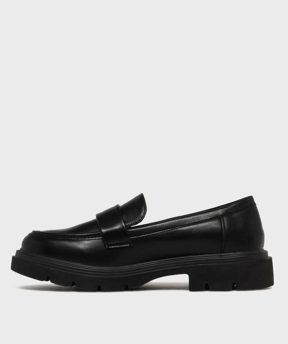 Mocassins chunky à épaisse semelle crantée et bout amande femme - 5 MILES vue3 - 5 MILES - GEMO