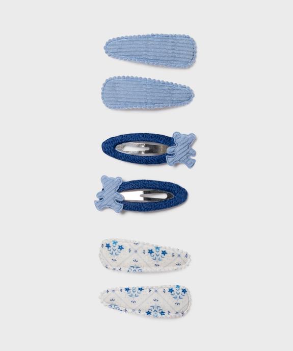 Pinces pour les cheveux fille à clipper (lot de 6) - LuluCastagnette vue1 - LULU CASTAGNETT - GEMO