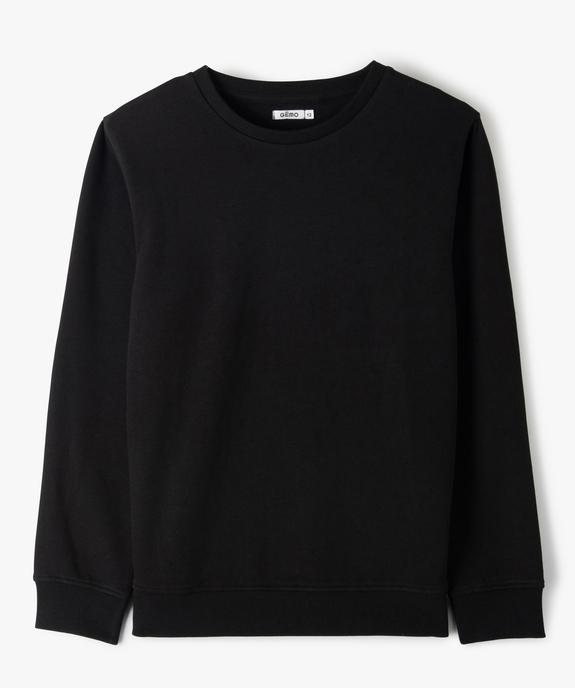 Sweat garçon en molleton uni vue1 - GEMO (JUNIOR) - GEMO