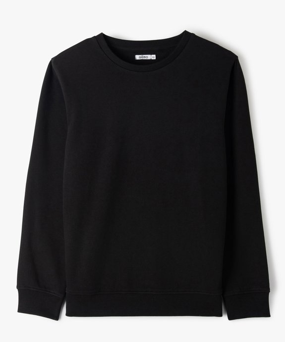 Sweat garçon en molleton uni vue1 - GEMO (JUNIOR) - GEMO