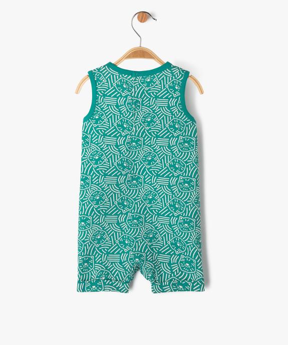 Combishort imprimé en coton bébé garçon vue4 - GEMO(BEBE DEBT) - GEMO