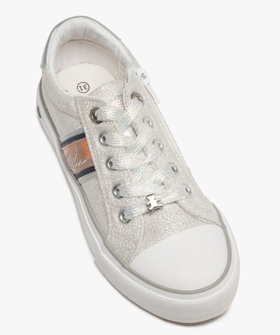 Baskets fille en toile à lacets et zip - LuluCastagnette vue5 - LULU CASTAGNETT - GEMO