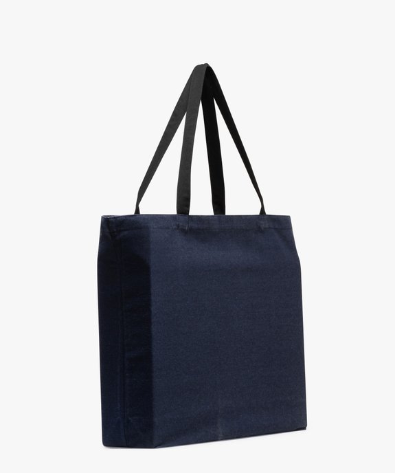 Tote bag en toile denim - Camps United vue2 - CAMPS - GEMO