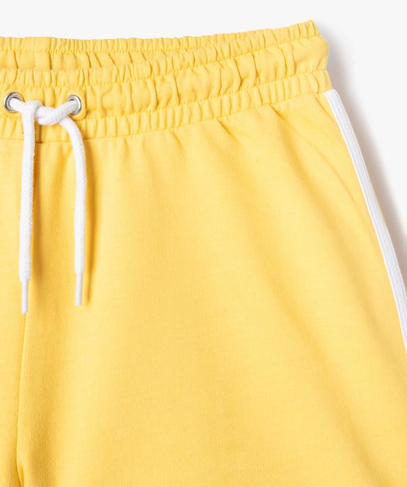 Short en maille avec biais contrastants fille vue2 - GEMO 4G FILLE - GEMO