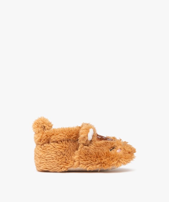 Chaussons de naissance bébé garçon en peluche  vue1 - LITTLE LOVE - GEMO