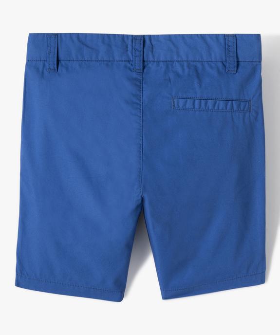 Bermuda garçon en toile de coton vue3 - GEMO (ENFANT) - GEMO