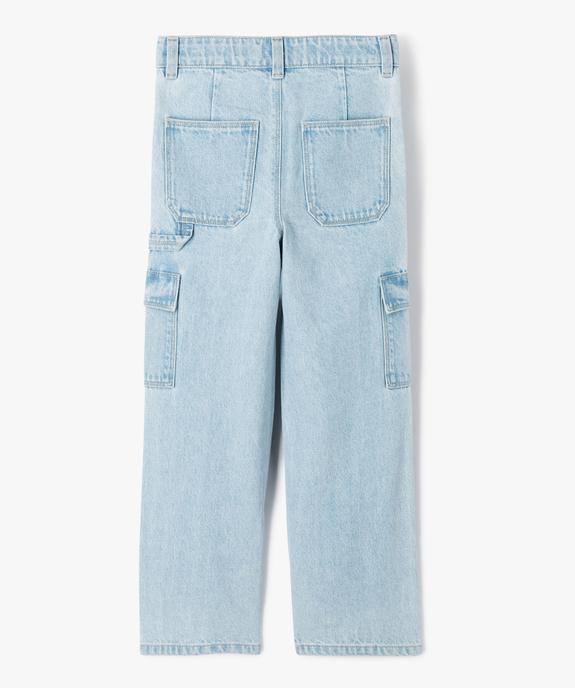 Jean Cargo Straight avec taille ajustable fille  vue15 - GEMO (ENFANT) - GEMO