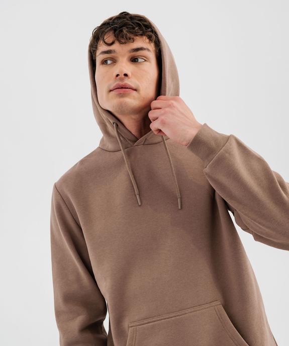 Sweat à capuche intérieur molletonné homme vue2 - GEMO 4G HOMME - GEMO