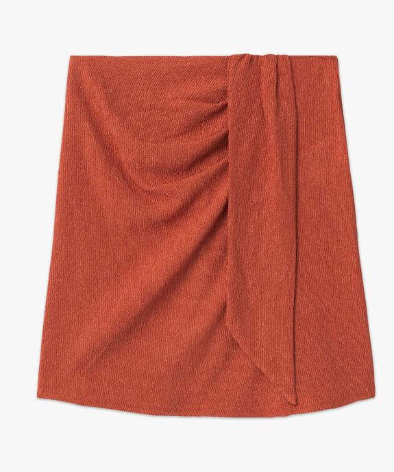 Jupe femme en maille irisée effet drapé vue4 - GEMO(FEMME PAP) - GEMO