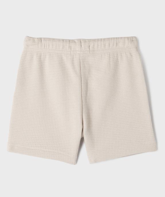Short en coton fluide avec taille ajustable bébé garçon (lot de 2) vue3 - GEMO(BEBE DEBT) - GEMO
