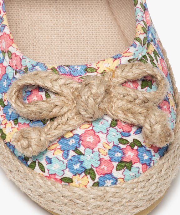 Ballerines fille en toile imprimée et bride élastique vue6 - GEMO (ENFANT) - GEMO