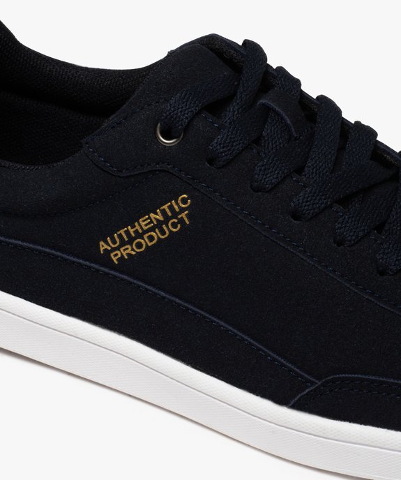 Baskets homme suédées à lacets style skateshoes vue6 - GEMO (SPORTSWR) - GEMO