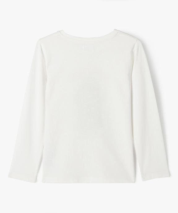 Tee-shirt à manches longues avec inscription fille vue3 - PREMIER PRIX BY GEMO - GEMO