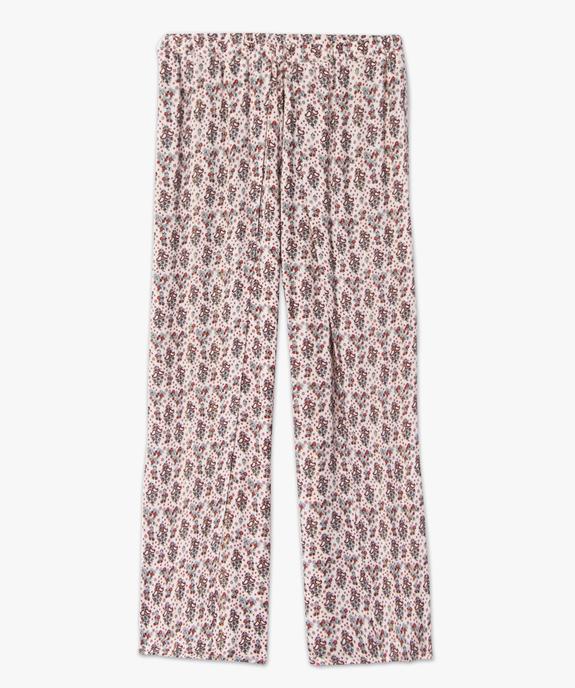 Pantalon de plage femme ouvert sur l’avant vue4 - GEMO 4G FEMME - GEMO