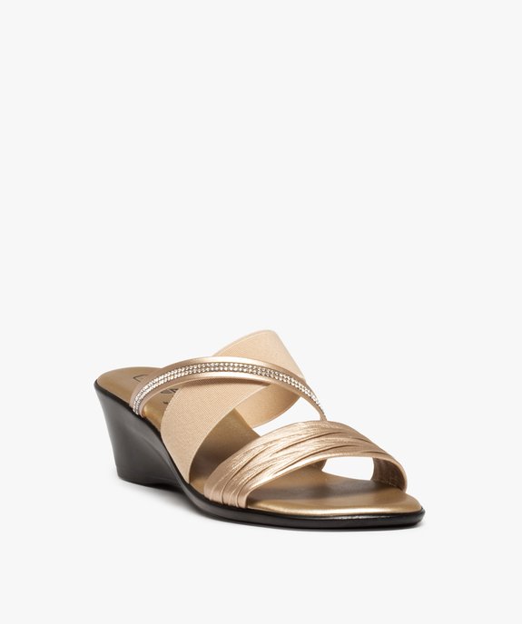 Sandale femme confort multi-brides forme mule vue2 - GEMO (CONFORT) - GEMO