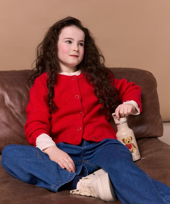 Gilet en maille recto verso fille - LuluCastagnette vue5 - LULUCASTAGNETTE - GEMO