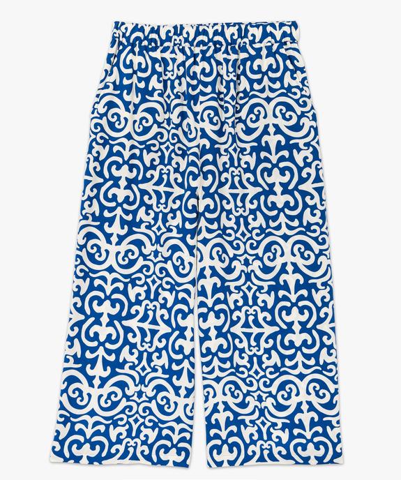Pantacourt large imprimé en viscose femme grande taille vue4 - GEMO 4G GT - GEMO