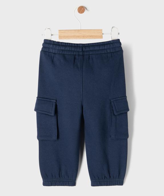 Jogging cargo en molleton doux bébé garçon vue3 - GEMO 4G BEBE - GEMO