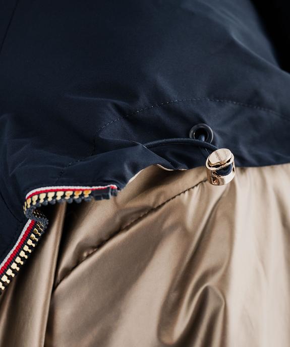 Blouson déperlant à capuche réversible femme grande taille vue8 - GEMO 4G GT - GEMO