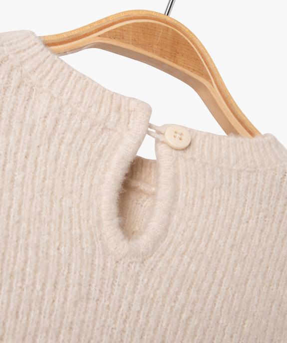 Robe pull en maille douce à relief bébé fille vue3 - GEMO(BEBE DEBT) - GEMO