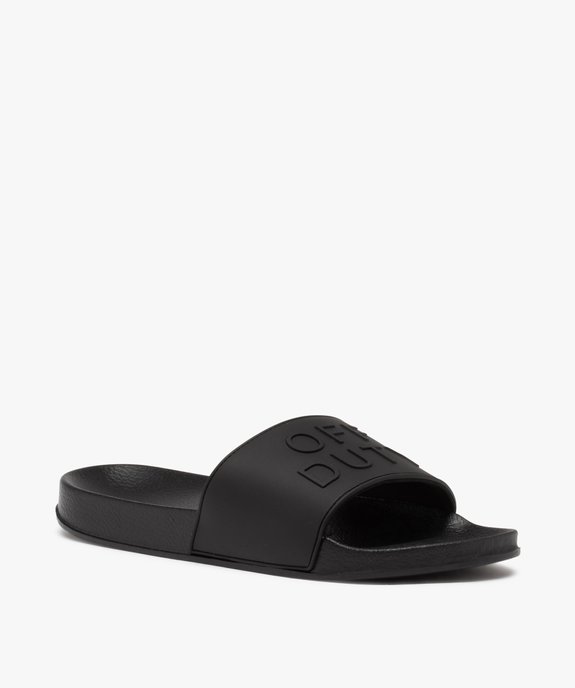 Mules de piscine homme unies « off duty » vue2 - GEMO (PLAGE) - GEMO