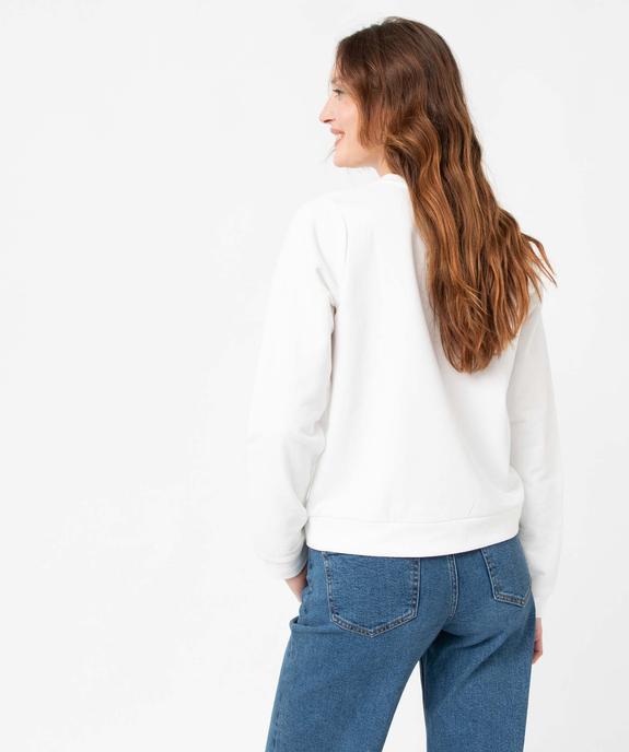Sweat femme à motif brodé vue3 - GEMO(FEMME PAP) - GEMO